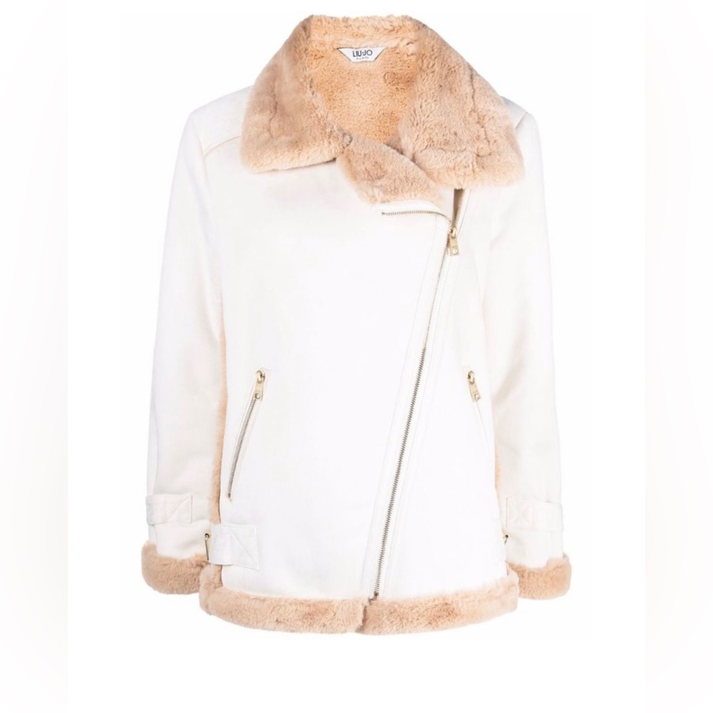 Liu Jo designer shearling jacket: Italy size 42. US size 6.